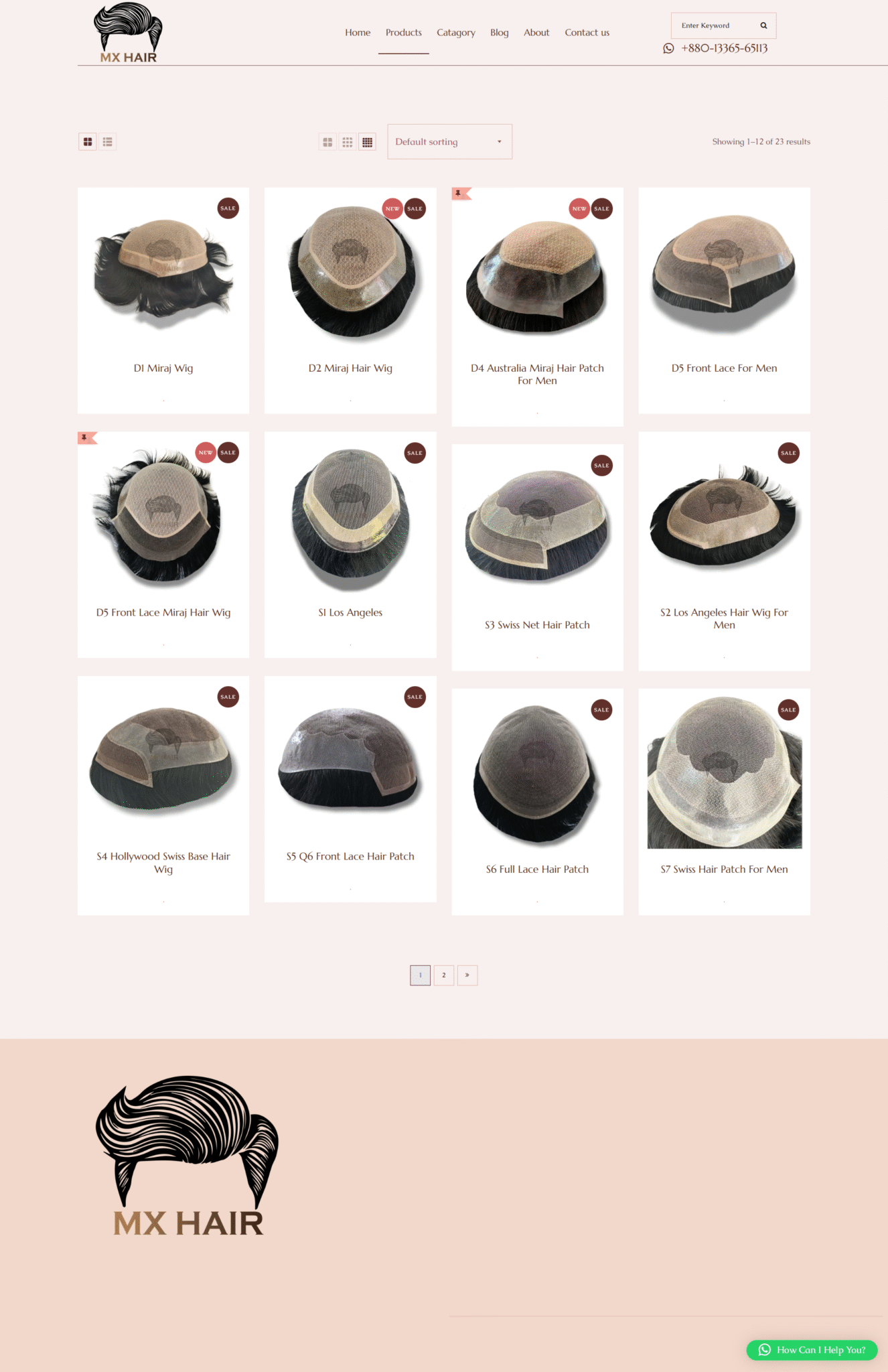 MX Hair Product page 1